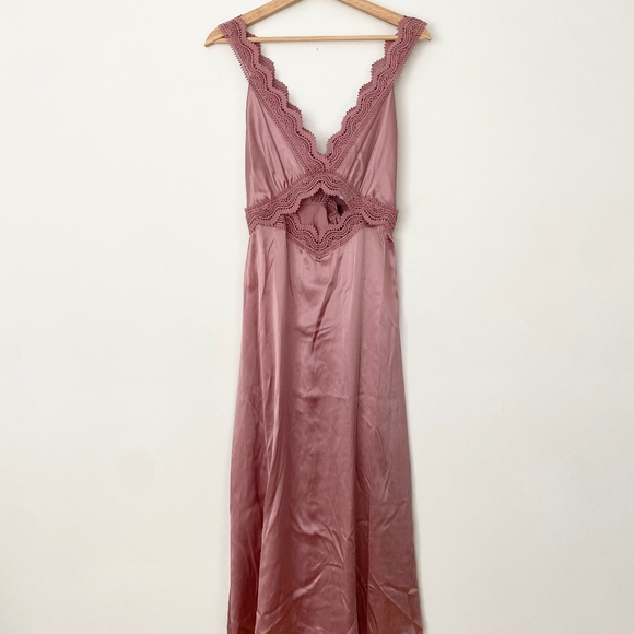 The kooples silk cut out midi dress - Picture 4 of 8